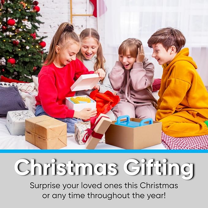 Superio Snow Brick Maker Igloo Fort Block Form Outdoor Winter Snow Toys Sand Castle Building Kit for Adults and Kids Sandbox, Beach, Sand Toys (Red/Blue)