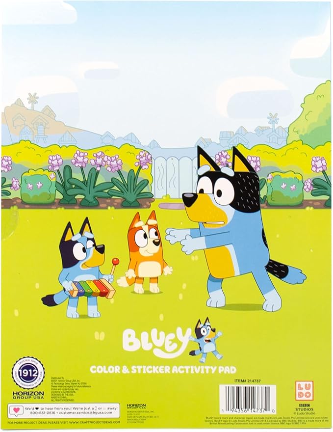 Bluey Coloring & Activity Book Coloring Book Activity for Kids Ages 3 & Up – Includes Stickers for Kids