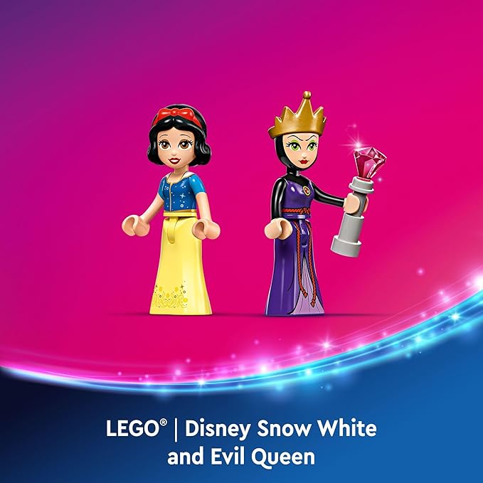 LEGO ǀ Disney Snow White’s Jewelry Box, Snow White and The Evil Queen Mini Doll Figures, Building Disney Toy for Kids, Birthday Gift for 6 Years Old Girls and Boys, Play Disney Bracelet, 43276