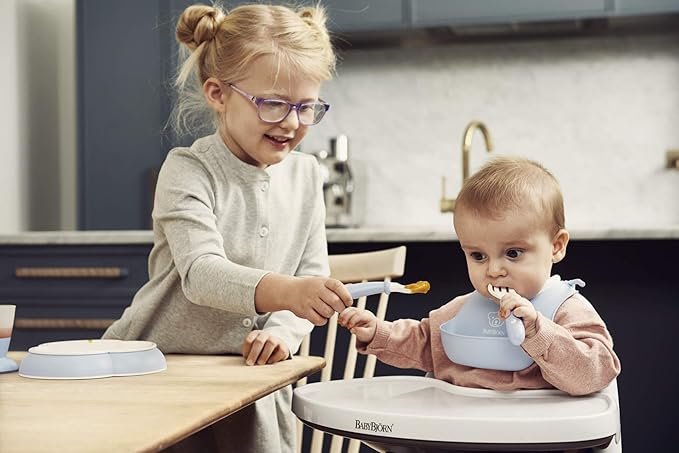 BabyBjörn Baby Dinner Set, 5 pcs, Powder blue