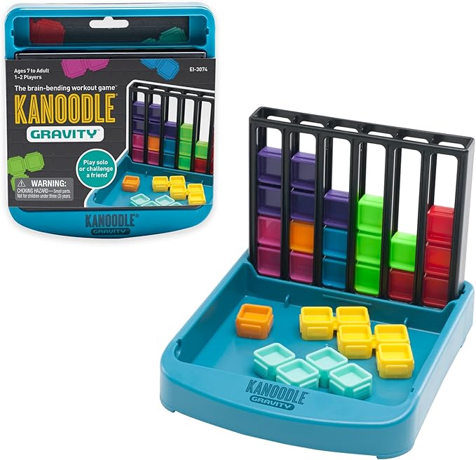Educational Insights Kanoodle Gravity - Brainteasers for Kids, Teens, and Adults, Travel Games, Gift for 7+