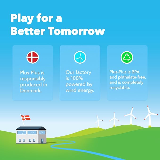 PLUS PLUS - Learn to Build - Flags of The World - 500 Pieces, Construction Building Stem/Steam Toy, Interlocking Mini Puzzle Blocks for Kids