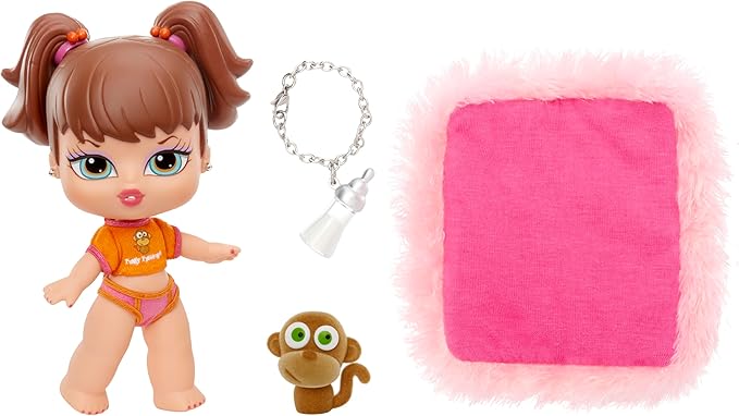 Bratz Babyz Meygan Collectible Fashion Doll with Real Fashions and Pet