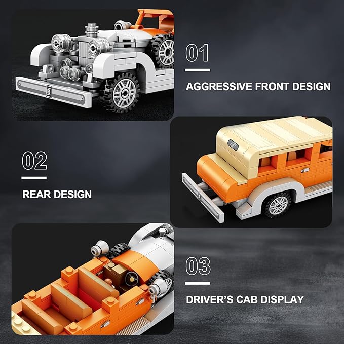 Race Car Models Building Blocks for Adults,Rolls Royce Phantom Classic Cars Toy for Boys Age 8-12,Birthday Gifts Ideas for Kids Retro Car Lovers,Teens and Adults(326Pices)