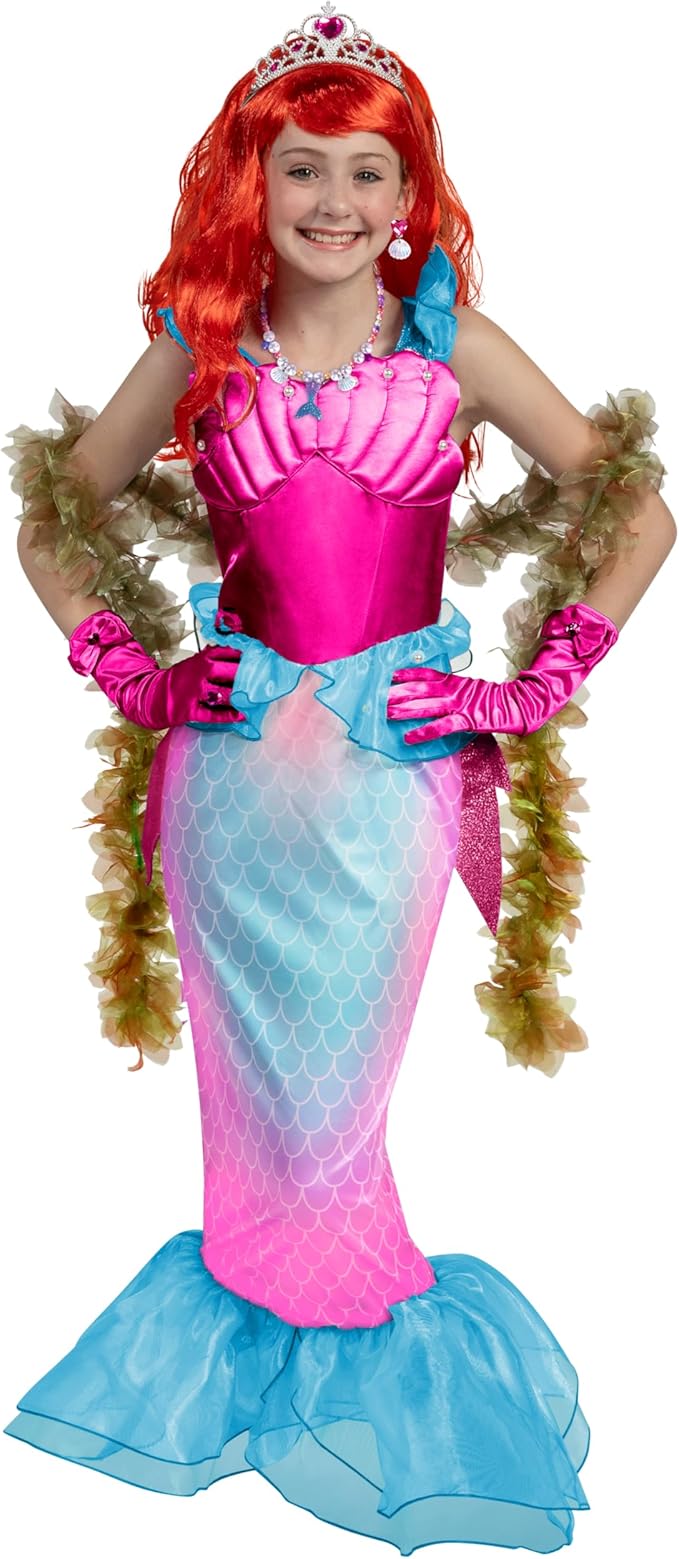 Spooktacular Creations Halloween Mermaid Costume for Girls, Little Mermaid Dress, Princess Dress Up for Girls 4-6 for DressUp