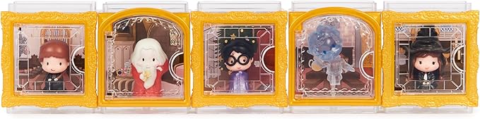 Wizarding World Harry Potter, Micro Magical Moments Hogwarts 5-Pack Figures Set & Display Cases (Amazon Exclusive), Kids Toys for Ages 6 and up