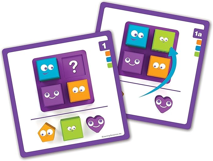 Learning Resources Mental Blox Jr. Early Logic Game - 8 Pieces, Ages 4+ Educational Games for Kids, Brain Teaser Games and Puzzles, STEM Games, 3-D Puzzles, Critical Thinking for Kids