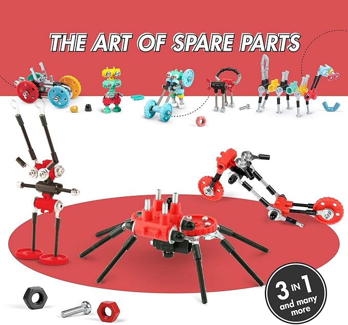 Stem Building Toys, Educational Build Your Own Spider Robot Toy for Kids Age 6 7 8 9+ Year Old Boys and Girls, Animal Stem Toys Engineering Kit, Construction Toys Steam Gifts for Kids
