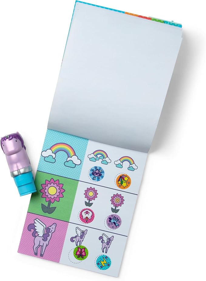 Melissa & Doug Glitter Unicorn Sticker Activity Pad & Stamper Book, 1 EA'
