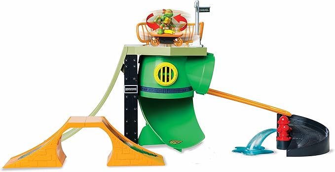 Teenage Mutant Ninja Turtles Toy, Turtle Madness Skate Park Playset, Classic Edition TMNT Playset for Kids, Ages 3+