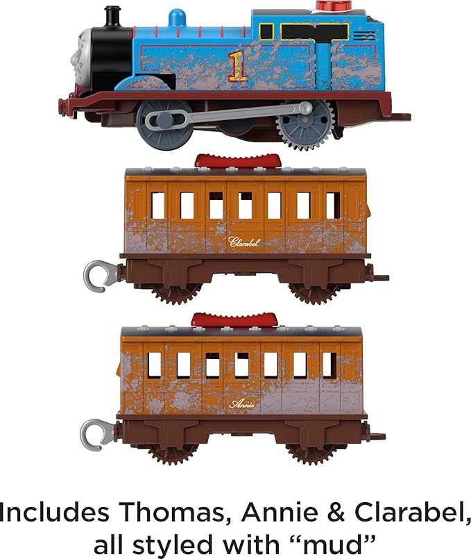 Thomas & Friends Motorized Toy Train Talking Thomas Engine with Sounds Phrases & Passenger Cars for Preschool Pretend Play Kids Ages 3+ Years