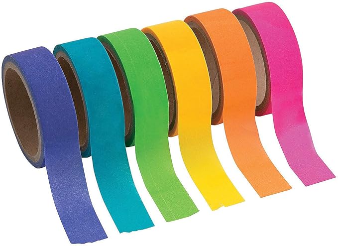 Neon Washi Tape - Crafts for Kids and Fun Home Activities