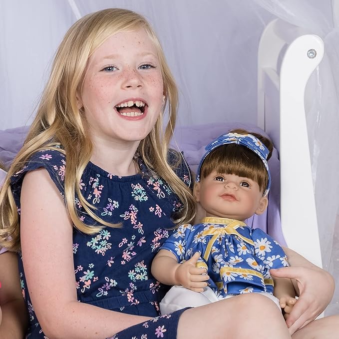 Adora Toddler Time Babies, 20" Premium Doll with Hand Painted Eyelashes and Face, Fresh Baby Powder Scent and Removable Clothing, Birthday Gift for Ages 6+ - Summer Lovin'