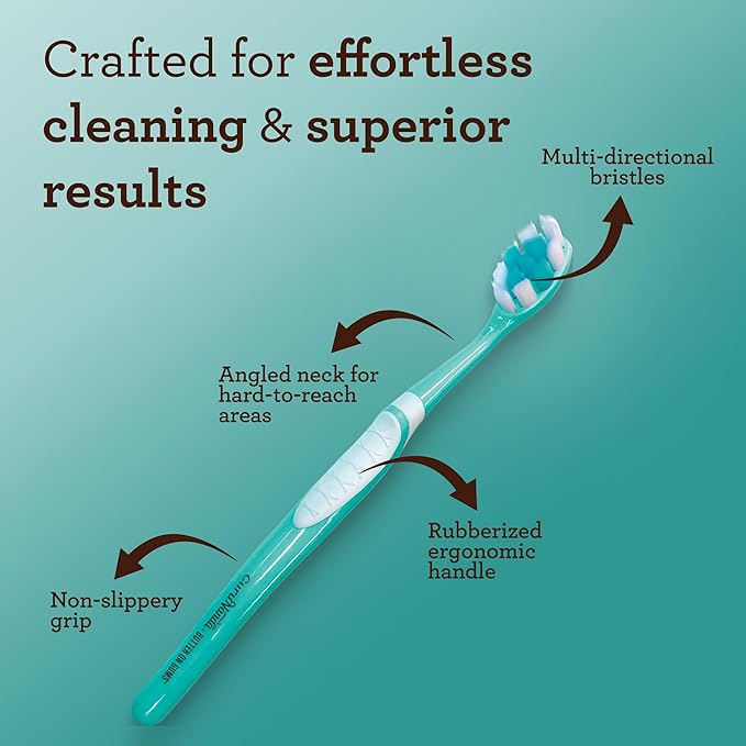 GuruNanda Butter on Gums Toothbrush with Extra Soft Bristles for Sensitive Gums, Soft Toothbrush for Kids & Adults, 2 ct (Pack of 2)