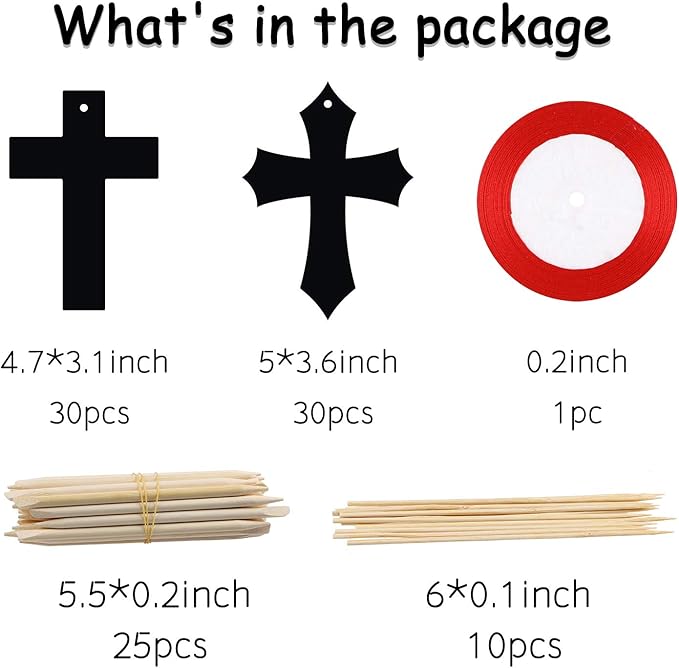 WATINC 60Pcs Scratch Cross Ornaments, Magic Art Color Craft Kit for Kids Scratch Party Favors, Scratch Paper Hanging Tags, Birthday Gifts for Kids, DIY Art Craft Kit for Boys Girls