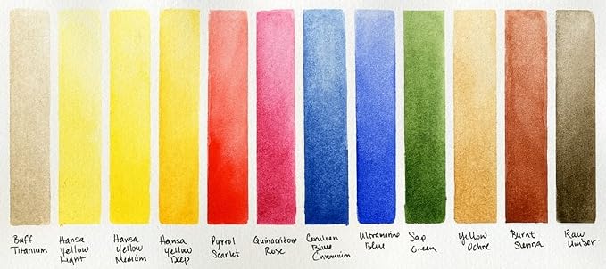 Daniel Smith Color Hand Poured Pan Set in a Metal Box with Bonus 12 Empty Half Pans, 1 Unit (Pack of 1)