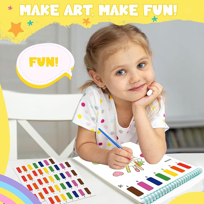 ZMLM Paint with Water Books for Kids - Easter Basket Stuffers Mess Free Coloring Activity for Toddlers - Arts & Crafts Gifts Toys for Valentines Birthday Christmas Boy Girls Ages 4 5 6 7 8(Food)