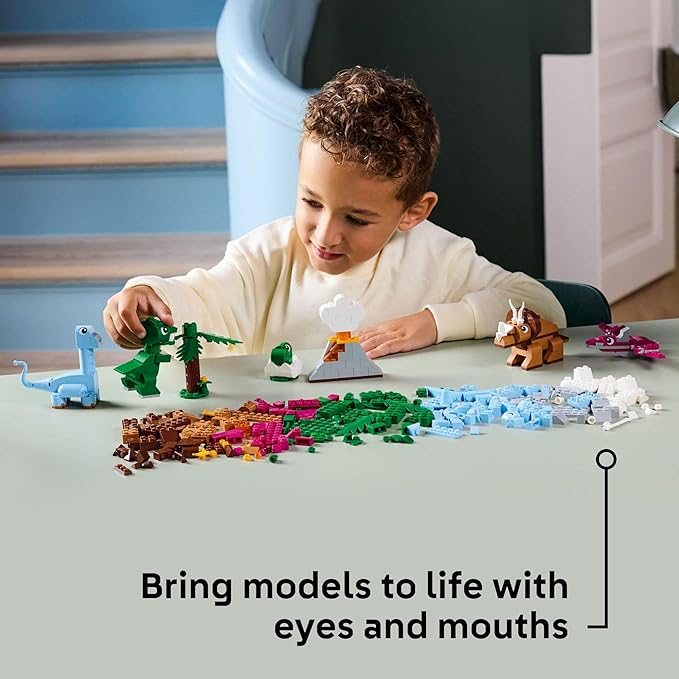 LEGO Classic Creative Dinosaurs Toy - Building Blocks Toy for Kids, Boys and Girls, Ages 5+ - Learning and Educational Toy for Preschool - Gift Idea for Birthdays - 11041