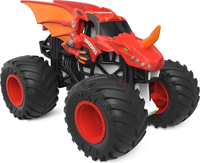 Monster Jam, Official Bakugan Dragonoid Stunt Dial Playset with Exclusive 1:64 Scale Dragonoid Die-Cast Monster Truck