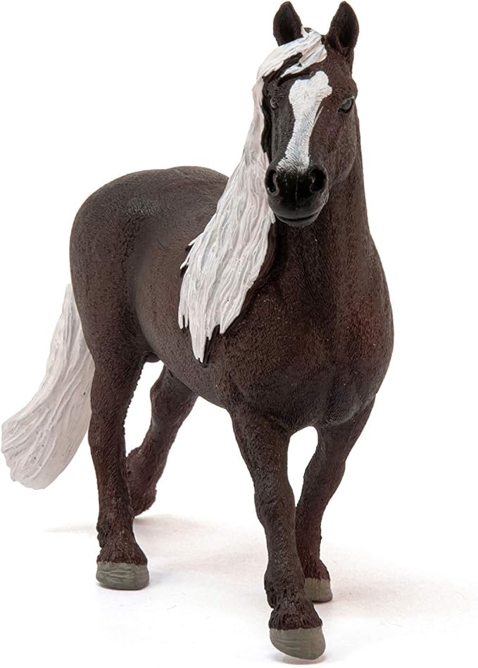 Schleich Farm World, Realistic Horse Toys for Girls and Boys, Black Forest Stallion Toy Figurine, Ages 3+