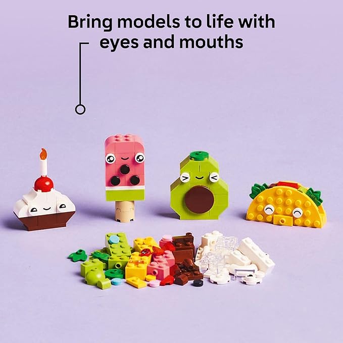 LEGO Classic Creative Food Friends Building Toy Set - Pretend Play Food for Kids, Boys and Girls, Ages 4+ - Learning and Educational Toy for Preschool - Gift Idea for Birthdays - 11039