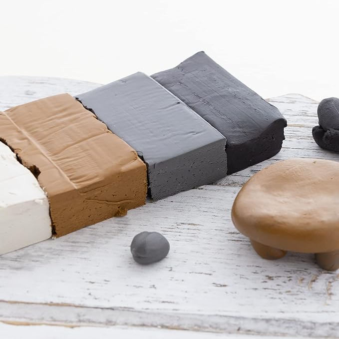 BAZIC Modeling Clay Natural Earth Color 1 LB, Modeling Dough Non Toxic Gift for Artist Kids, Bulk for Classroom, 1-Pack