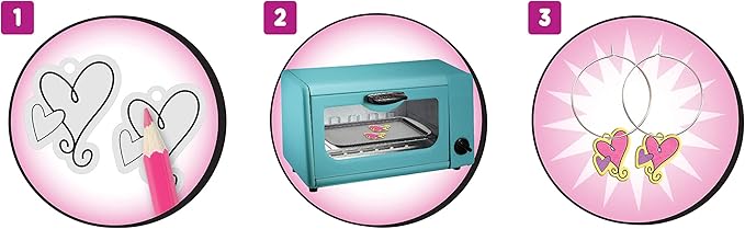 Shrinky Dinks Disney Princesses Kit, Includes 15 Shrinky Dinks, Arts and Crafts for Kids, Kids Toys for Ages 5 Up by Just Play