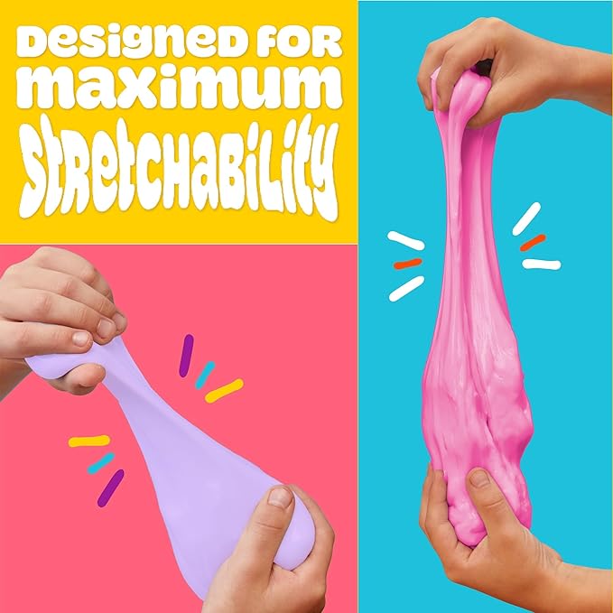 Play-Doh Super Stretch 30-Pack, Kit, Gifts for Kids, Popular Kids Toys, Party Favors for Kids 8-12, Compound Packs, Bulk Pack, Kids Gifts 8-12, Sensory Dough