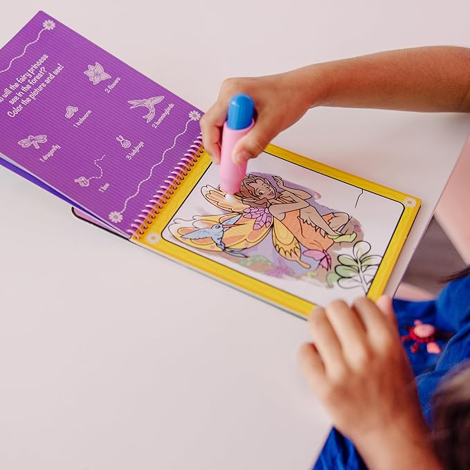 Melissa & Doug On the Go Water Wow! Reusable Water-Reveal Activity Pad - Fairy Tale - FSC Certified