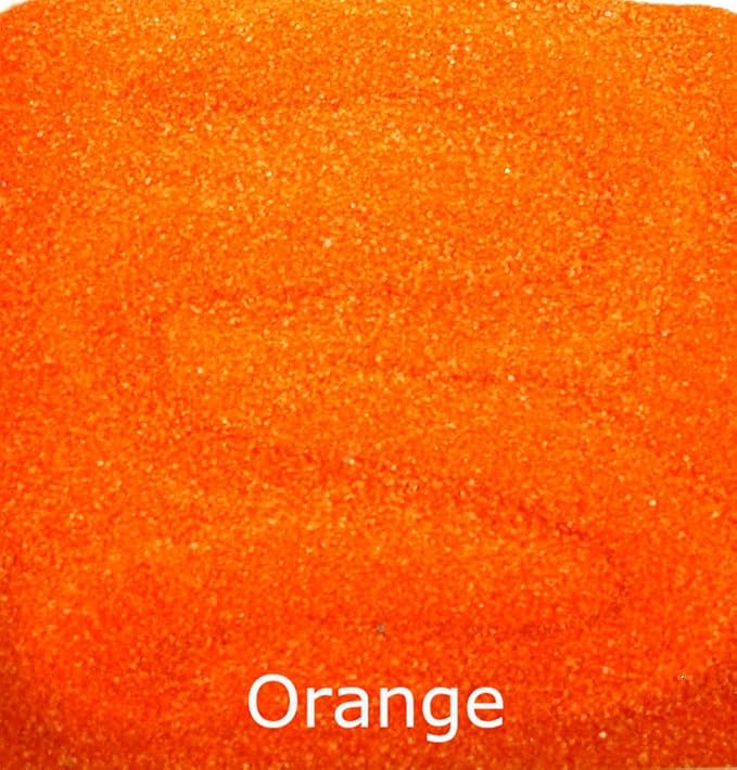 ACTIVA Orange Scenic Colored Sand, 25lb (11.3kg) | Vibrant, Fine Grain Colorfast Sand for Arts & Crafts