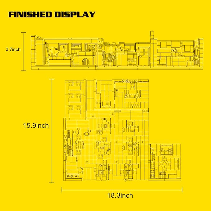 The 99th Precinct 4th Floor Building Set, Office Building Blocks Toy Compatible with Lego for Adults Boys Girls Aged 6+, Gift for TV Fans Collectible Merchandise (1313 Pieces)