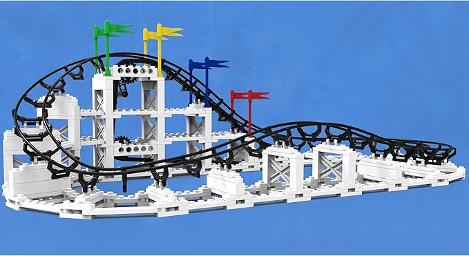 Little Dipper - 324 Pcs, Building Brick Set, Gravity Powered Roller Coaster Model, Promotes STEM Learning