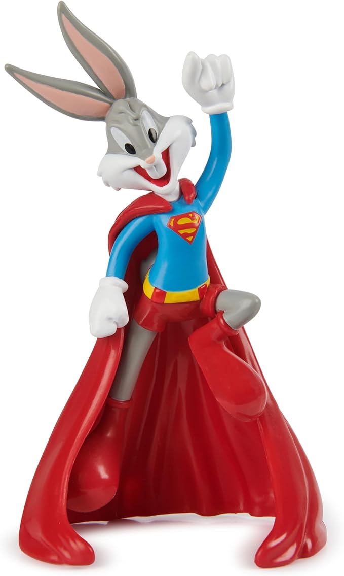 DC Comics, Looney Tunes Mash-Up Pack, Limited Edition WB 100 Yrs Anniversary, 5 Looney Tunes x DC Figures, 4-Inch Superhero Kids Toys for Boys & Girls