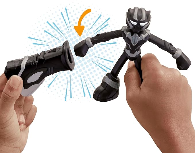 Play-Doh Marvel Black Panther Cutting Claws with Bendy Action Figure, Imagination Toys for 4 Year Old Boys and Girls and Up