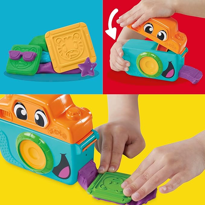 Play-Doh Photo Fun Starter Set, Kids Camera Toy for Pretend Play, Arts & Crafts for Girls & Boys 2+ with 7 Accessories & Playmat