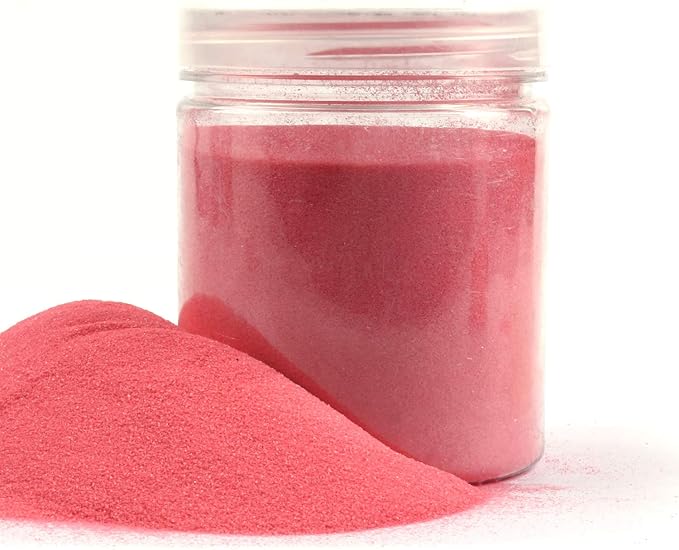 Shiny Stone Colorful Sand,Rainbow Sand,Art Sand,Colored Sand,Craft Sand,Decorative Wedding Vibrant Sand, 250g/0.55lbs/8.81oz for Kids Creativity Wedding Succulent Terrarium Vase (Pink)