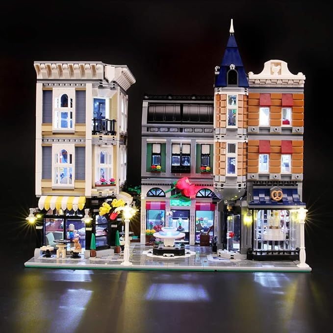BRIKSMAX Led Lighting Kit for Assembly Square - Compatible with Lego 10255 Building Blocks Model- Not Include The Lego Set