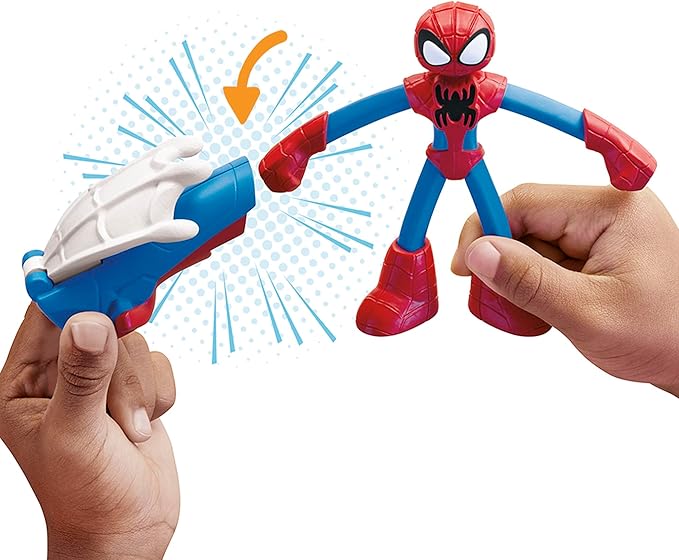 Play-Doh Marvel Spider-Man Thwip Squisher Set with Bendy Action Figure, Imagination Toys for 4 Year Old Boys and Girls and Up