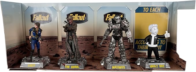 McFarlane Toys - Fallout Lucy, Maximus, The Ghoul & Vault Boy 6in Posed Figures 4pk