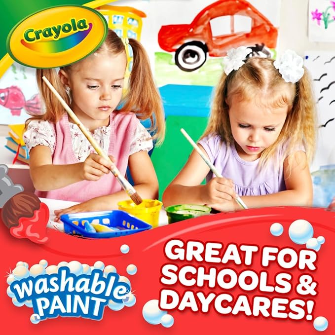 Crayola Washable Paint For Kids, Violet 1 Gallon, Kids Arts And Crafts Supplies, Non Toxic, Bulk