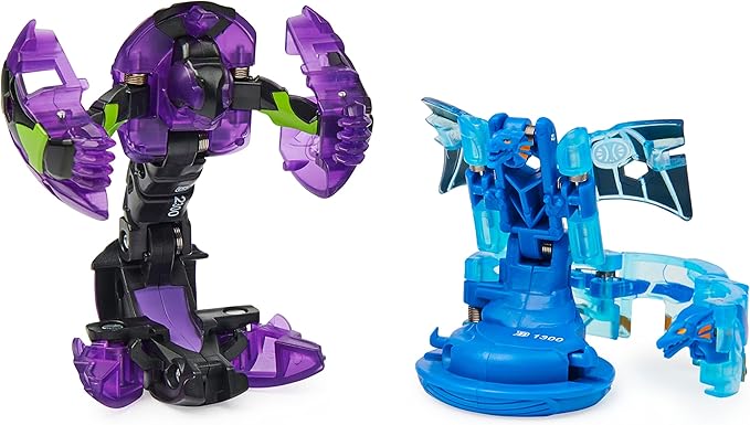 Bakugan Geogan Brawler 5-Pack, Exclusive Mutasect and Viperagon Geogan and 3 Collectible Action Figures, Kids Toys for Boys