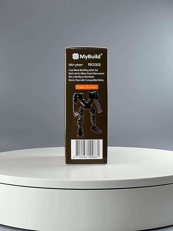 MyBuild Mecha Frame Armed Forces Stryker 5022 - Black Armor Robot Blocks Toy Building Bricks for Children to Adult Mech Fans