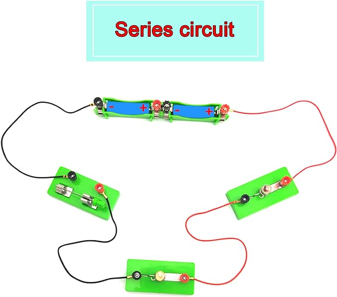 EUDAX Physics Science Lab Learning Circuit kit,Electricity Experiment Set,Building Circuits for Kids Junior Senior High School Students (Basic kit)