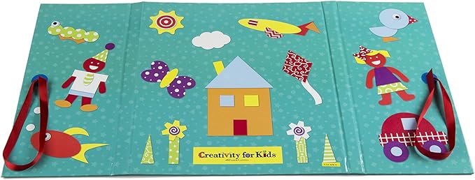 Creativity for Kids My First Fun Felt Shapes - Travel Friendly Felt Board for Toddlers, Crafts and Pretend Play - 100+ Pieces