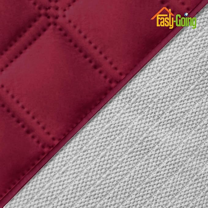 Easy-Going Sofa Slipcover Loveseat Cover Waterproof Couch Cover Washable Sofa Cover for 2 Cushion Couch Non-Slip Fabric Furniture Protector with Pocket for Pets Kids Dog Cat (Loveseat, Wine)