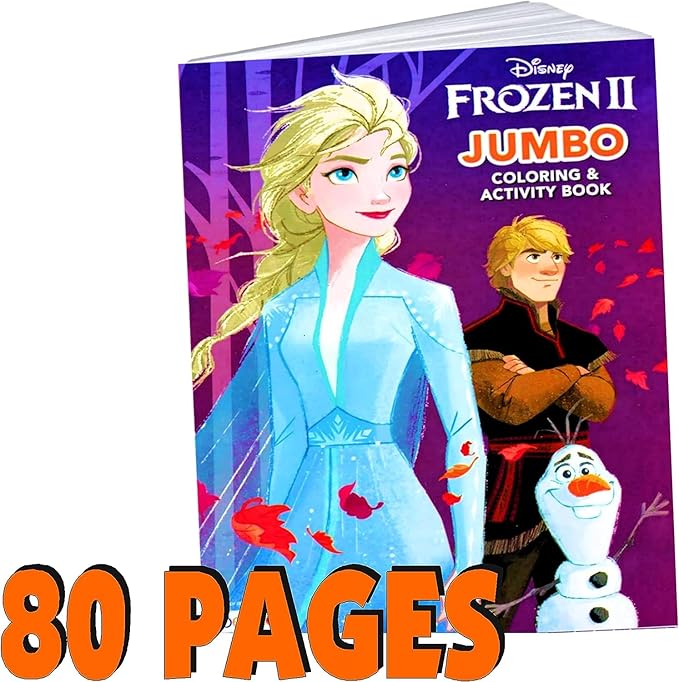 Disney Coloring Book Frozen 2 Arts Crafts Coloring, Painting Gift Set, Perforated Paper - Healthy Educational Play, for Kids Girls Boys Toddlers