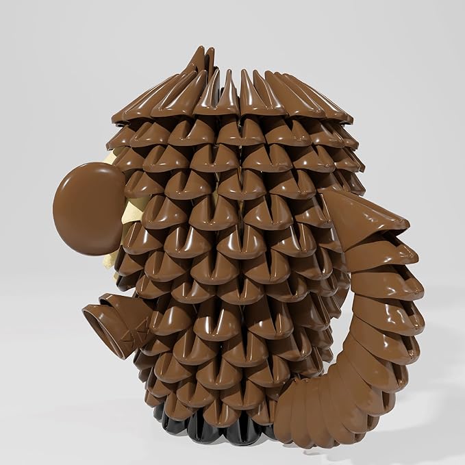 Creative Soft Building Blocks, Cute Animal kit Assembling Building Toys Gifts for Kids and 6+ Interactive Building Toy for Kids, Boys, and Girls (1107-MONKEY)