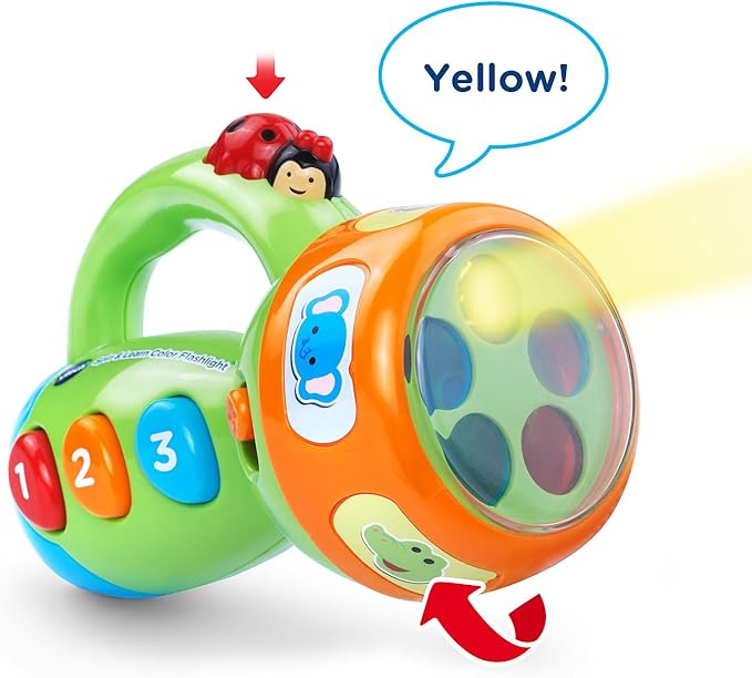 VTech Spin and Learn Color Flashlight, Lime Green