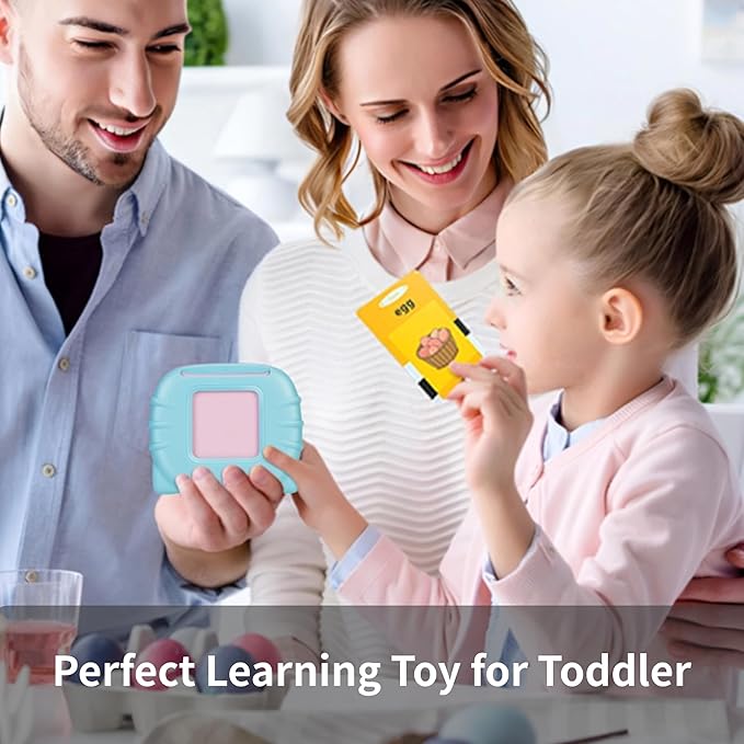 Spanish Learning Flash Cards for Toddlers 2-4 Years Bilingual Spanish English, Speech Therapy Toys, Preschool Educational Learning Talking Sight Words Flash Cards for Boys, 224 Sight Words