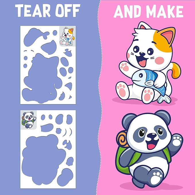 Toddler Craft Kit for Kids Ages 2-5 - Make Your Own Adorable Animal Friends